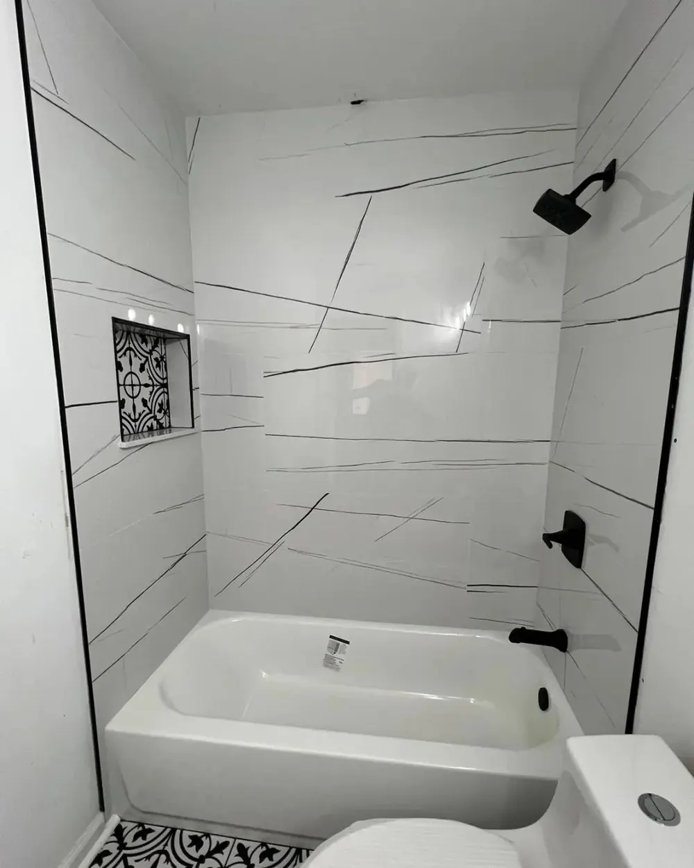 Custom tiled shower installed by ReSpace Construction in the Anchorage area — project 4