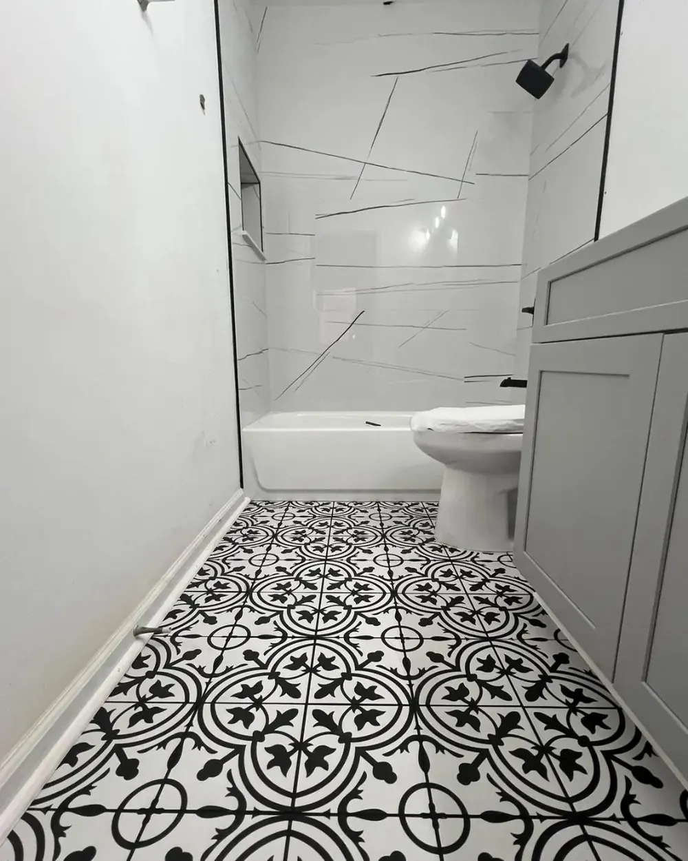 Custom tiled shower installed by ReSpace Construction in the Anchorage area — project 5