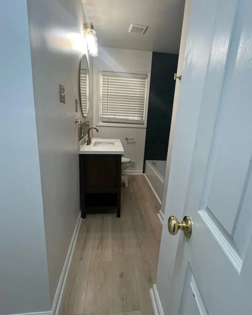 Complete bathroom remodel with new vanity, flooring and fixtures in Anchorage, Alaska — project 8